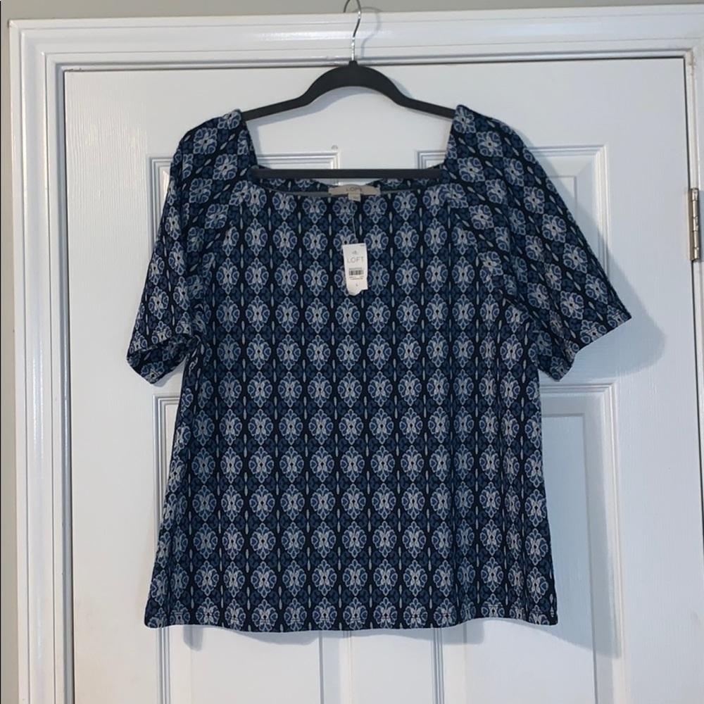 Square Neck Diamond Jacquard